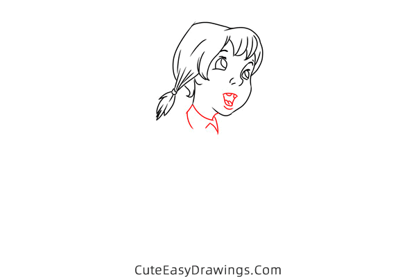how to draw penny from the rescuers - www.cuteeasydrawings.com