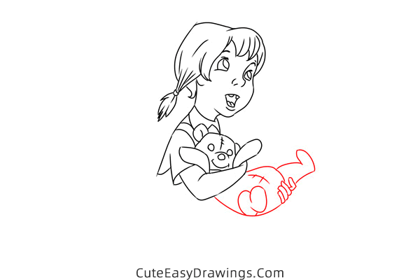 how to draw penny from the rescuers - www.cuteeasydrawings.com