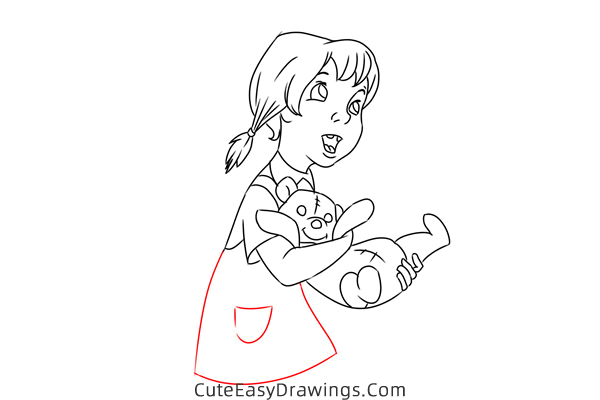 how to draw penny from the rescuers - www.cuteeasydrawings.com