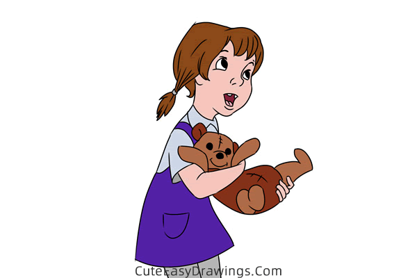 how to draw penny from the rescuers - www.cuteeasydrawings.com