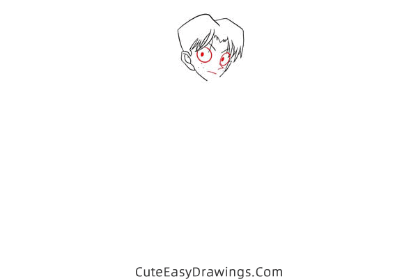 how to draw mitsuhiko tsuburaya from detective conan - www.cuteeasydrawings.com