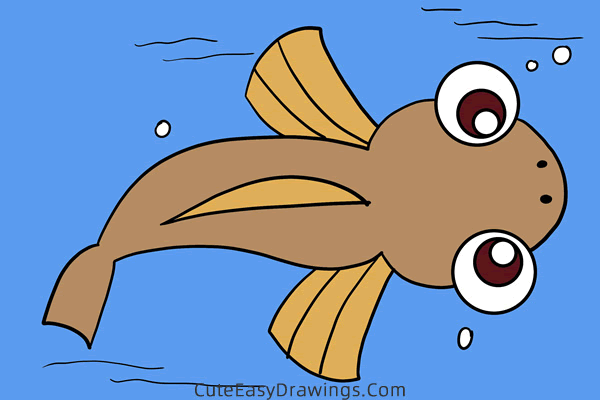 how to draw a fish easy - www.cuteeasydrawings.com