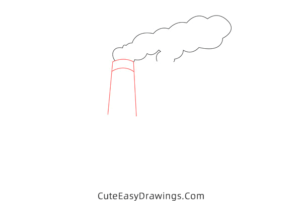how to draw a factory - www.cuteeasydrawings.com