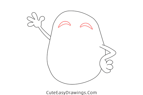 how to draw a cute potato - www.cuteeasydrawings.com
