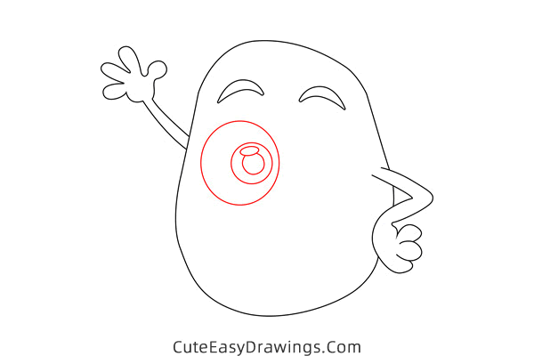 how to draw a cute potato - www.cuteeasydrawings.com
