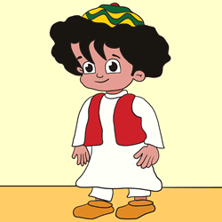 How to Draw an Egyptian Boy Step by Step