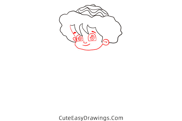 how to draw an egyptian boy - www.cuteeasydrawings.com