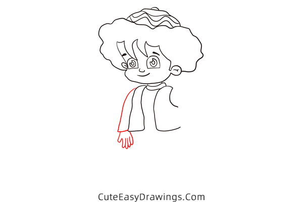 how to draw an egyptian boy - www.cuteeasydrawings.com