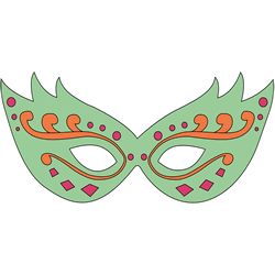 How to Draw a Party Mask Step by Step