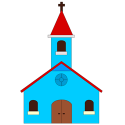How to Draw a Country Church Step by Step