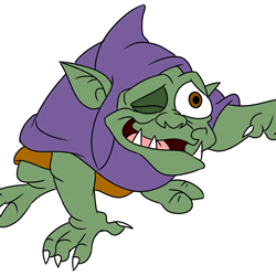 How to Draw Creeper from The Black Cauldron Step by Step