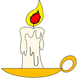 How to Draw a Candle Easy Step by Step