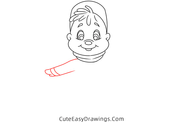 how to draw alvin from alvin and the chipmunks - www.cuteeasydrawings.com