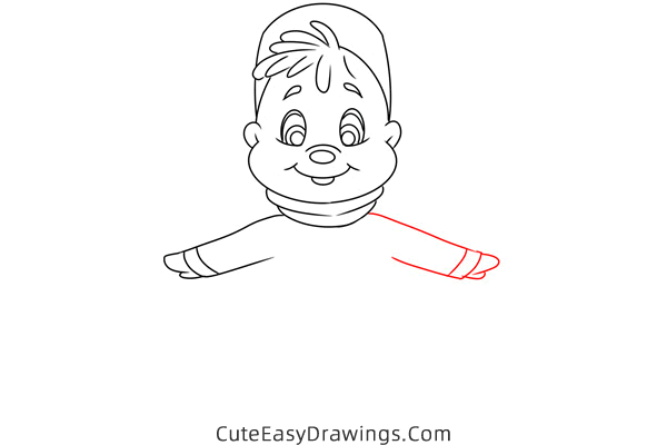 how to draw alvin from alvin and the chipmunks - www.cuteeasydrawings.com