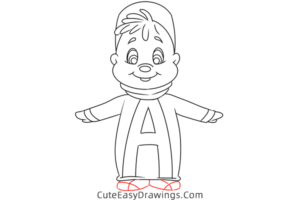 how to draw alvin from alvin and the chipmunks - www.cuteeasydrawings.com