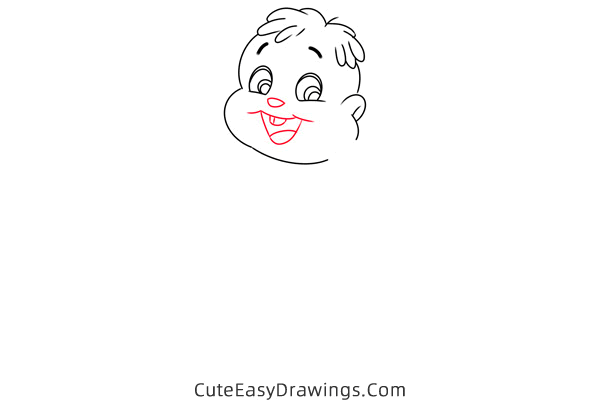 how to draw theodore from alvin and the chipmunks - www.cuteeasydrawings.com