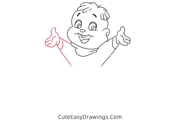 how to draw theodore from alvin and the chipmunks - www.cuteeasydrawings.com