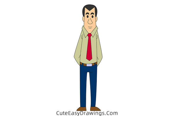 how to draw a man - www.cuteeasydrawings.com