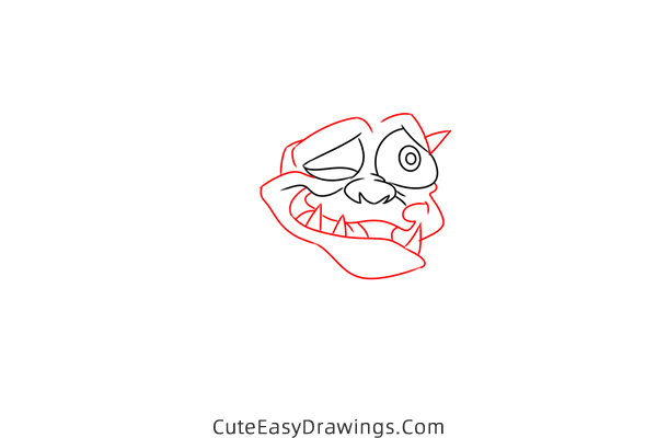 how to draw creeper from the black cauldron - www.cuteeasydrawings.com