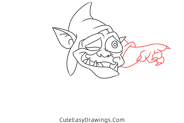 how to draw creeper from the black cauldron - www.cuteeasydrawings.com