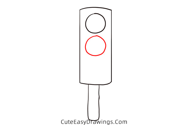 how to draw a traffic light easy - www.cuteeasydrawings.com