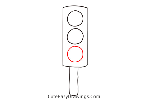 how to draw a traffic light easy - www.cuteeasydrawings.com