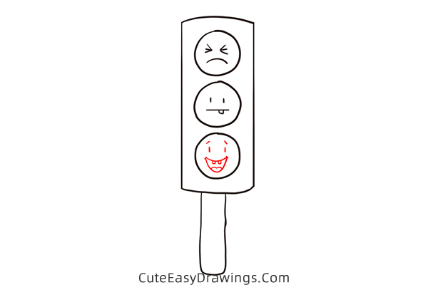 how to draw a traffic light easy - www.cuteeasydrawings.com