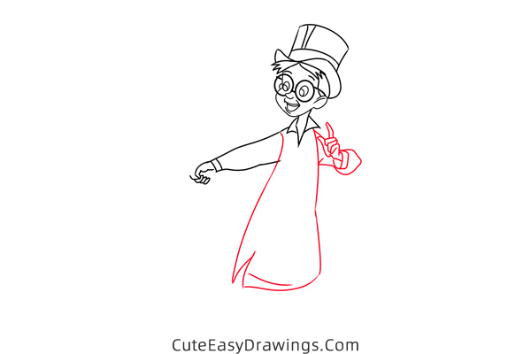 how to draw john darling from peter pan - www.cuteeasydrawings.com
