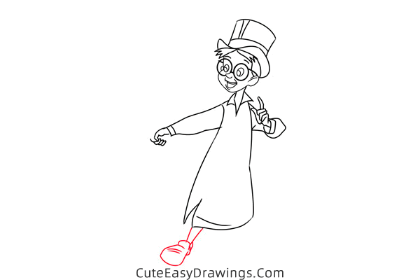 how to draw john darling from peter pan - www.cuteeasydrawings.com