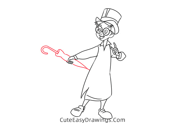 how to draw john darling from peter pan - www.cuteeasydrawings.com