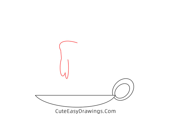 how to draw a candle easy - www.cuteeasydrawings.com