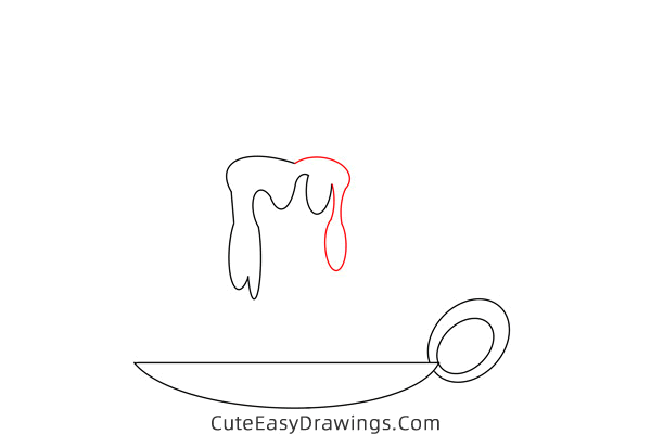 how to draw a candle easy - www.cuteeasydrawings.com