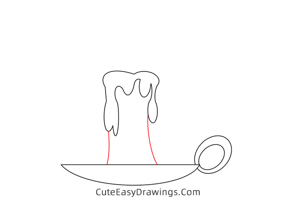how to draw a candle easy - www.cuteeasydrawings.com