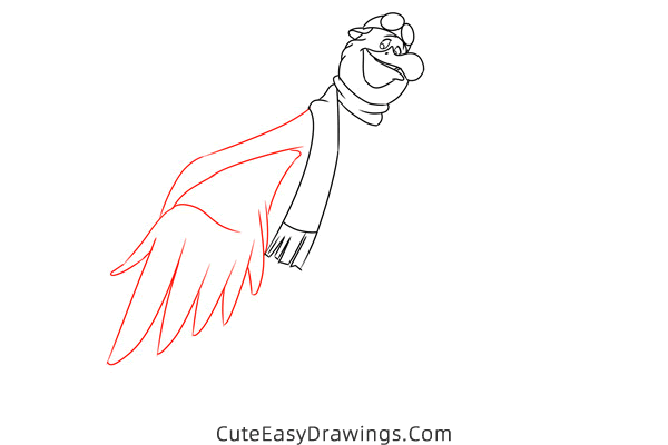how to draw orville from the rescuers - www.cuteeasydrawings.com