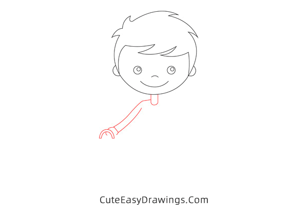 how to draw a school boy - www.cuteeasydrawings.com