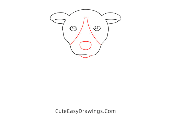 how to draw a sitting dog - www.cuteeasydrawings.com
