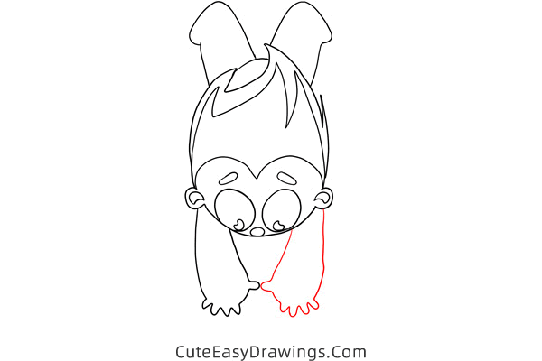 how to draw a boy diving - www.cuteeasydrawings.com