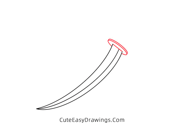 how to draw an arab dagger - www.cuteeasydrawings.com