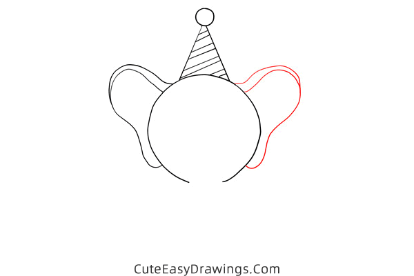 how to draw a happy birthday elephant - www.cuteeasydrawings.com
