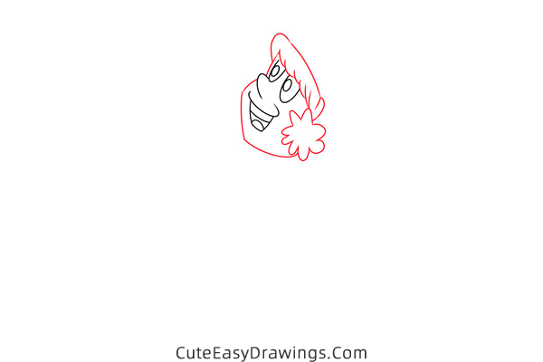 how to draw karen from frosty the snowman - www.cuteeasydrawings.com