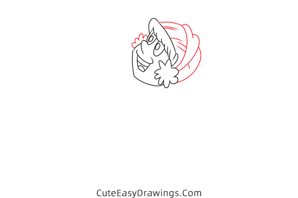 how to draw karen from frosty the snowman - www.cuteeasydrawings.com