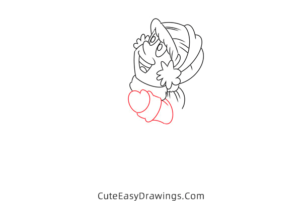 how to draw karen from frosty the snowman - www.cuteeasydrawings.com