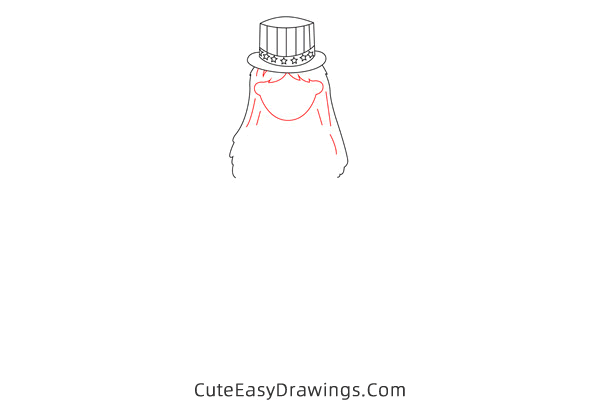 how to draw a girl on 4th of july - www.cuteeasydrawings.com