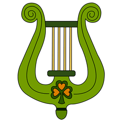 How to Draw a Harp for St. Patrick's Day Step by Step