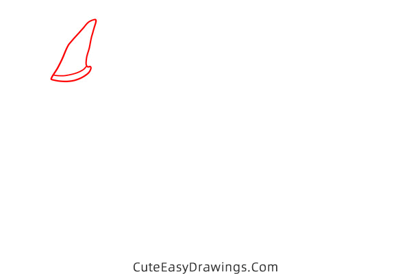 how to draw a witch flying on a broom - www.cuteeasydrawings.com