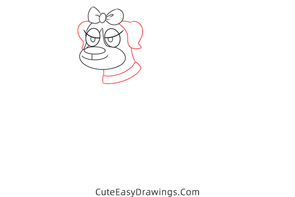 how to draw cookie from pound puppies - www.cuteeasydrawings.com