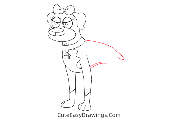how to draw cookie from pound puppies - www.cuteeasydrawings.com