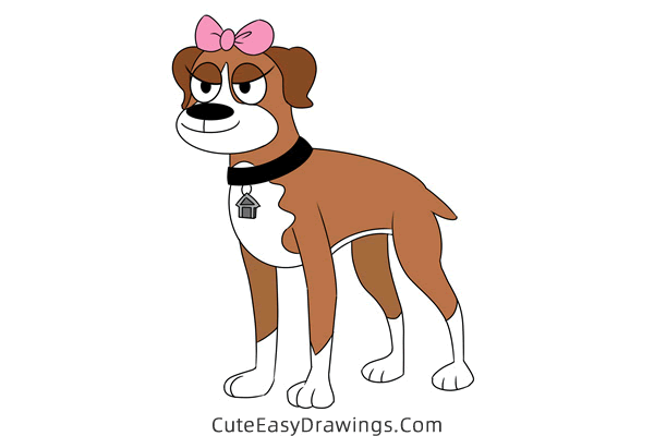 how to draw cookie from pound puppies - www.cuteeasydrawings.com