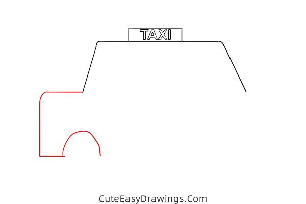 how to draw a cab - www.cuteeasydrawings.com