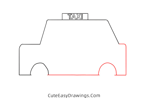 how to draw a cab - www.cuteeasydrawings.com